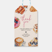 ベビーブルンチブレッドペストリーベビーシャワーメッセージカード ギフトタグ (正面)