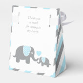ベビーブルーとグレーストライプゾウ フェイバーボックス (裏面サイド)