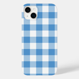 ベビーブルーとホワイトギンガム Case-Mate iPhone 14 PLUSケース