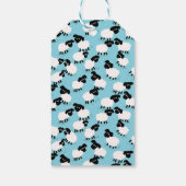 ベビーブルーのふわふわした羊 ギフトタグ (裏面)