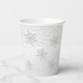 ベビーブルーのベビーシャワー外は寒い 紙コップ (裏面)