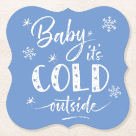 ベビーブルーの外は寒い ペーパーコースター