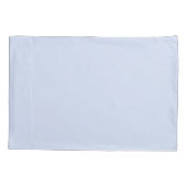 ベビーブルーの枕パーソナライズされた箱 枕カバー (裏面)