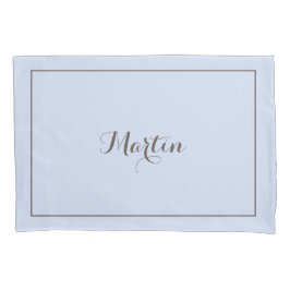 ベビーブルーの枕パーソナライズされた箱 枕カバー