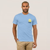 ベビーブルーの男のTシャツ Tシャツ (正面フル)
