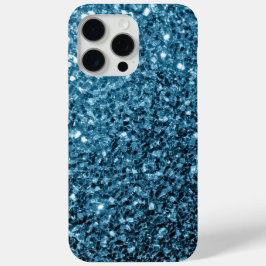 ベビーブルーの疑似ラメスパークル iPhone 15 PRO MAXケース