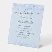 ベビーブルーの結婚式 台座サイン (正面)