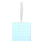 ベビーブルーの雪片 キューブオーナメント (右)