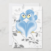 ベビーブルーアイズエレガント春の結婚式DIYインビタティ 招待状 (裏面)