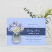 ベビーブルーアジドランゲアメイソンジャーブライダルシャワー 招待状 (スタンド正面)