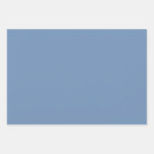 ベビーブルーアラベスクパターンデザイン ラッピングペーパーシート (正面3)