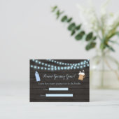 ベビーブルーイングブルー推量ゲーム赤ちゃんシャワー エンクロージャーカード (スタンド正面)