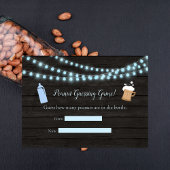 ベビーブルーイングブルー推量ゲーム赤ちゃんシャワー エンクロージャーカード