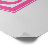 ベビーブルーウッドアルファベットキューブブロック ポスター (角)