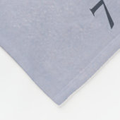 ベビーブルーエンジェルウィング月刊マイルストーン フリースブランケット (角)