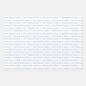 ベビーブルーカスタムハッピーバースデーラブー ラッピングペーパーシート (正面2)