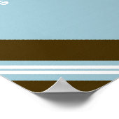 ベビーブルーキングコラージウォールアートポスター ポスター (角)