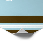 ベビーブルーキングコラージュ額壁アート ポスター (角)