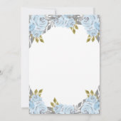 ベビーブルークインズライトブルーメキシコキンセアニェラ 招待状 (裏面)