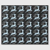 ベビーブルークリスマストインデナーパタパーソナライズされたーン ラッピングペーパー (フラット)