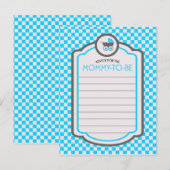ベビーブルークレードルベビーシャワーアドバイス アドバイスカード (正面/裏面)