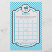 ベビーブルークレードル赤ちゃんシャワービンゴゲーム チラシ (正面)