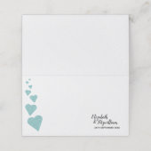 ベビーブルーグリッターハート座席表/エスコートカード プレイスカード (外部開封)