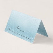 ベビーブルーグリッター |カードを折る (正面)