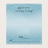 ベビーブルーグリッター |カードを折る (外部フラット)