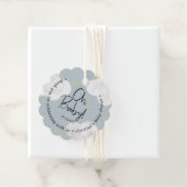 ベビーブルーグレイ雲オベビーありがとう フェイバータグ (インサイチュ)