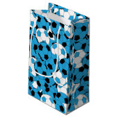 ベビーブルーサッカーボールコラージュ スモールペーパーバッグ (裏面アングル)