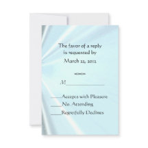 ベビーブルーサテンRSVP