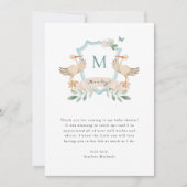 ベビーブルーサンキューカード サンキューカード (正面)