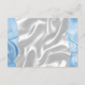 ベビーブルーシルバーアガテホワイトシルク結婚の詳細 エンクロージャーカード (裏面)