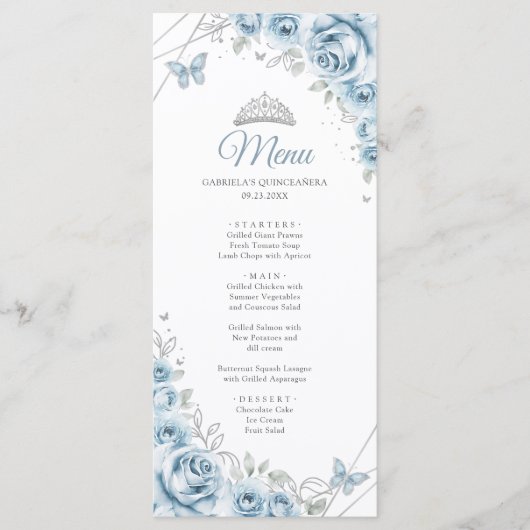 ベビーブルーシルバーフローラキンセアニェラプログラムメニュー メニュー (正面)