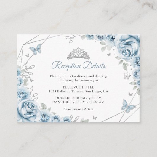 ベビーブルーシルバーフローラキンセアニェラ詳細 エンクロージャーカード (正面)