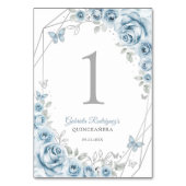 ベビーブルーシルバーフローラキンセアニェラ テーブルナンバー (裏面)