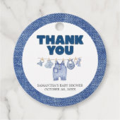 ベビーブルージャンベビーシャワーラウンド フェイバータグ (正面)