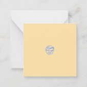 ベビーブルースアイズタイガーキューブフラットノートカード ノートカード (裏面)