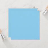 ベビーブルースカイ無地のカラー カード (正面/裏面インサイチュ)