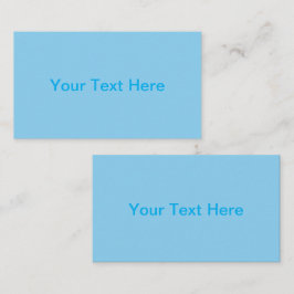 ベビーブルースカイ無地のカラー 名刺