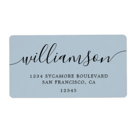 ベビーブルースクリプトファミリー差出人住所 ラベル