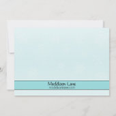 ベビーブルースケートメイトアイススケートで滑る誕生パーティー 招待状 (裏面)