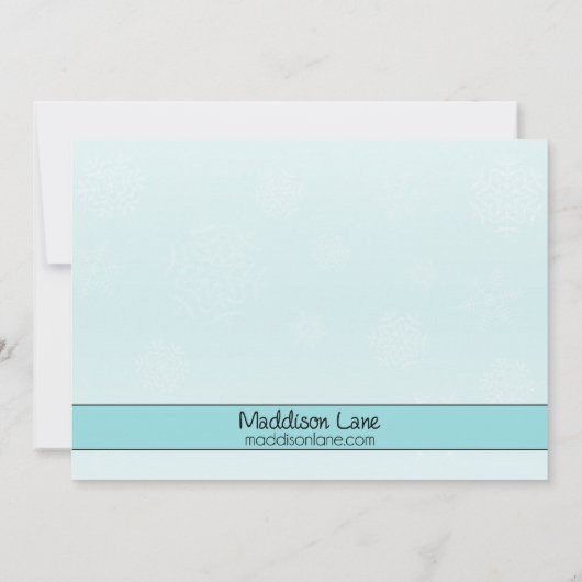 ベビーブルースケートメイトアイススケートで滑る誕生パーティー 招待状 (裏面)