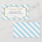 ベビーブルーストライプツおむつラッフルカード エンクロージャーカード (正面/裏面)