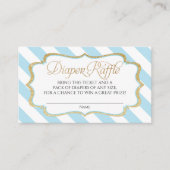 ベビーブルーストライプツおむつラッフルカード エンクロージャーカード (正面)