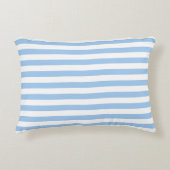 ベビーブルーストライプ アクセントクッション (正面)