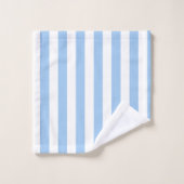 ベビーブルーストライプ バスタオルセット (ウォッシュタオル)