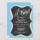 ベビーブルーセーリング 招待状 (正面/裏面)