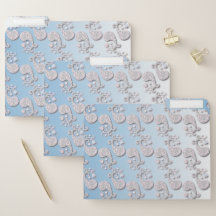 ベビーブルーチューリップペイズリー